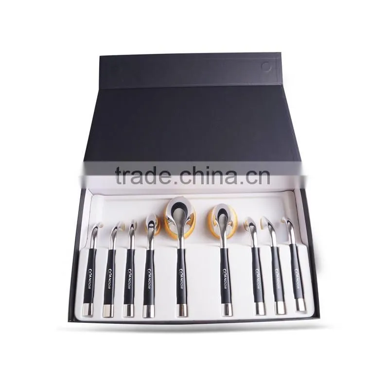 New arrival 9 piece cosmetic makeup brush set can make your own brand