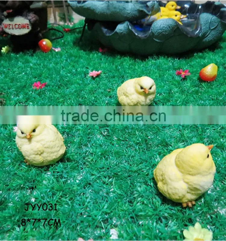 Garden decor cute wholesale polyresin rooster figurine