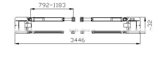 two post car lift, clear floor lift 3.2T
