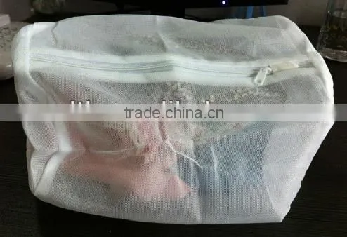 Hexagonal mesh laundry bag polyester fabric