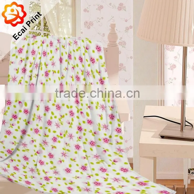 Wholesale home custom heat transfer soft blanket