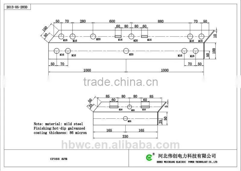 high quality angle steel /angle bar for overhead line fittings