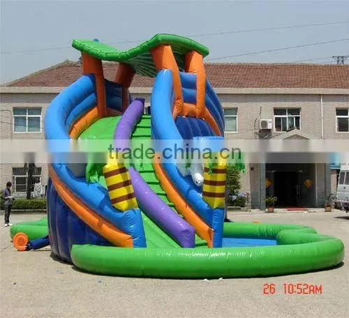 inflatable water slide,water slide, inflatable slide with pool,