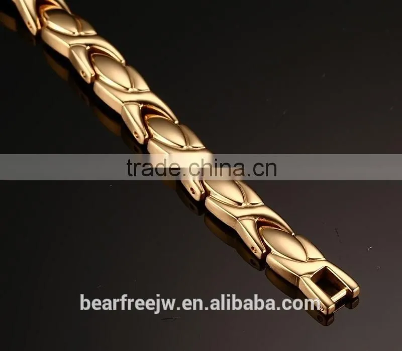Negative Ion Business titanium Magnetic bracelet, tourmaline titanium Steel bracelet