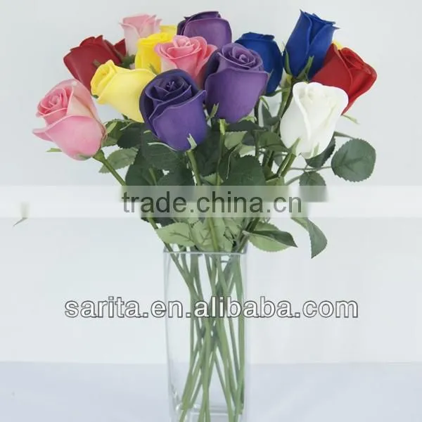 hot sale artificial real touch flower rose for wedding decoration
