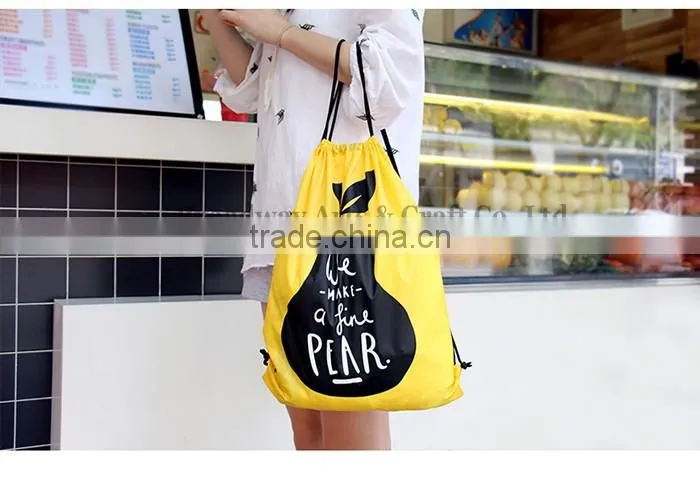 Polyester drawstring shopping shoe bag for wholesale