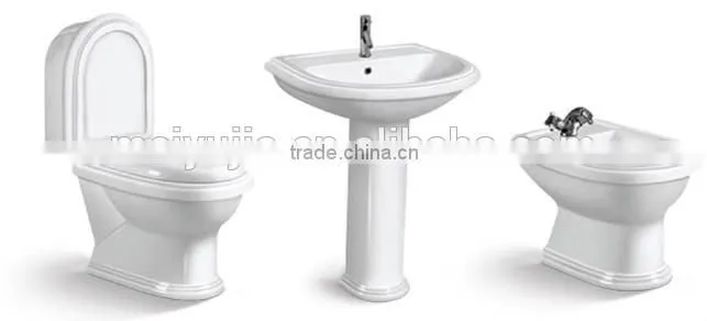 Ceramics sanitary ware washdown 2 pcs toilet,Ceramic Bathroom pedestal basin