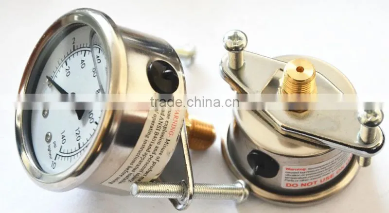 high quality 50mm glycerin filled pressure gauge with best price