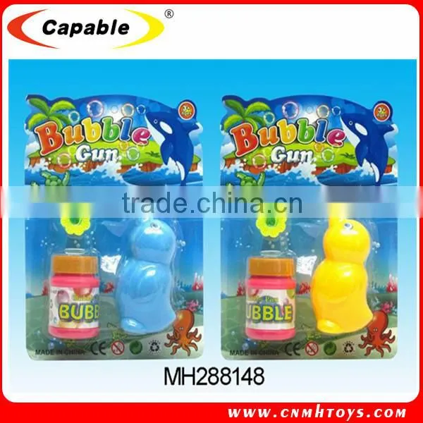 Promotion bubble gun toy with whistle,bubble dolphin bubble toys bubble gun