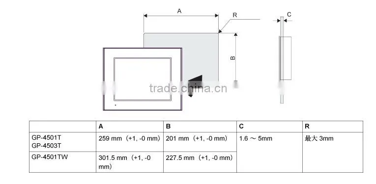 PFXGP4501TMD PROFACE hmi GP-4501T