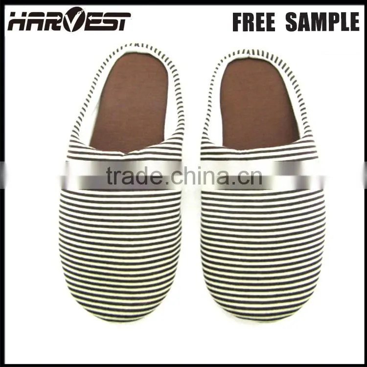 Non slip quiet indoor household slipper warmer fabric , lady casual home slipper