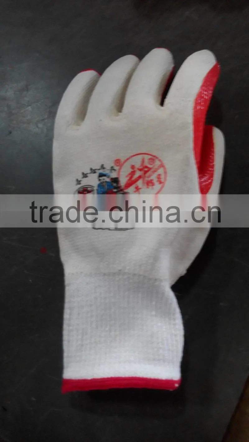 china factory wholesale work red rubber gloves