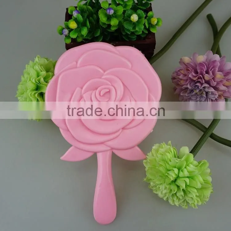 Flower shape hair comb colorful hair brush plastic hair accessories