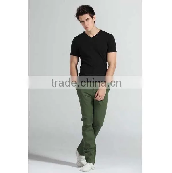 Wholesale Cheap Cotton Promotional Blank V-neck T Shirts