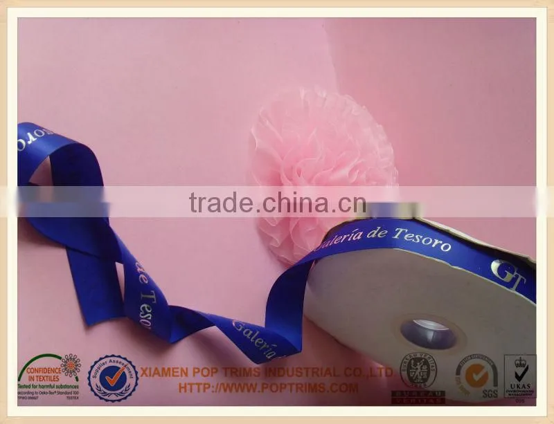 Silver foil printed ribbons for packing used