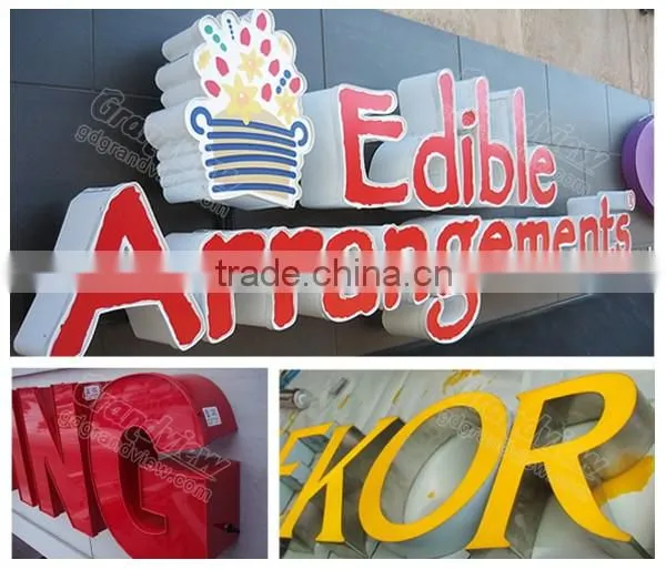 Outdoor customized front lit acrylic alphabet letter