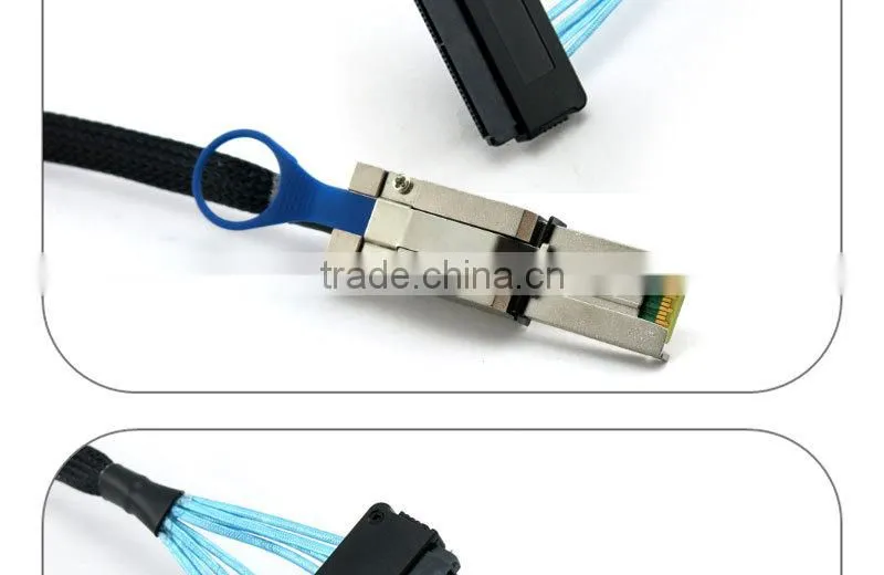 1m External Mini SAS 26pin (SFF-8088) Male to Internal Mini SAS 32pin (SFF-8484) female Cable