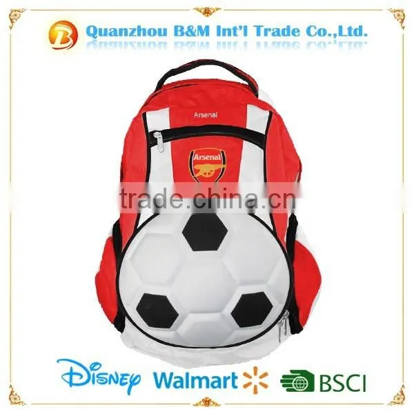 Blue color football EVA shape backpack bags