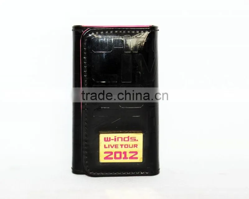 Classical leather women's wallet with key holder/leather purse/leather money clip