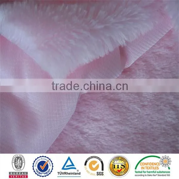 2015 New Design Embossed Pv Plush/Toy Fabric/Garment Fabric