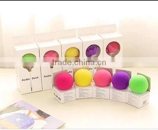 3.5mm Mini Portable Sponge Ball Speaker Balloon Mobile Audio Music Player