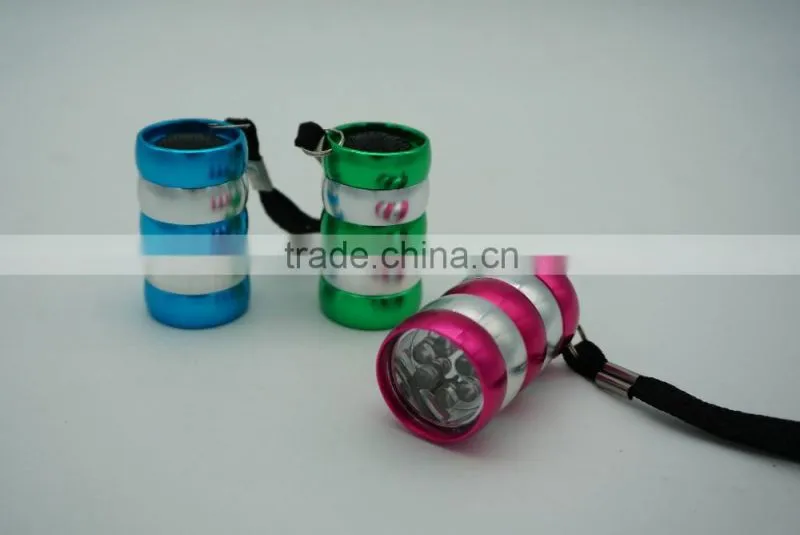 6 led aluminium flashlight 6led keychain light