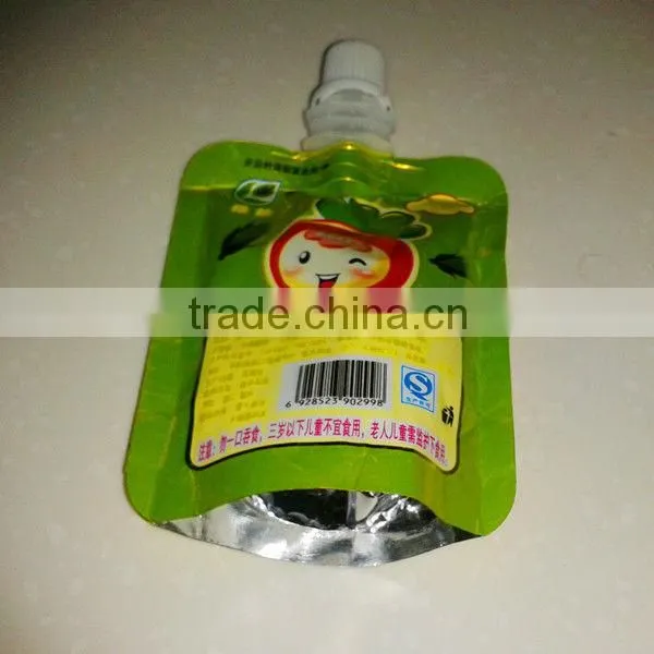Hot sale stand up spout pouch bag for juice