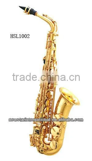 gold lacquer alto Saxophone imitating 82Z HSL-1002