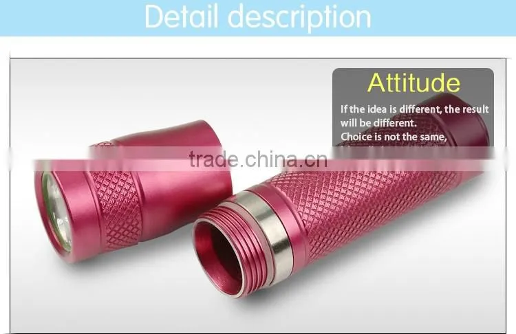 LuckySun Cool Blinking Gifts 200m long range 10440 AAA battery led Torch Lights mini flashlight