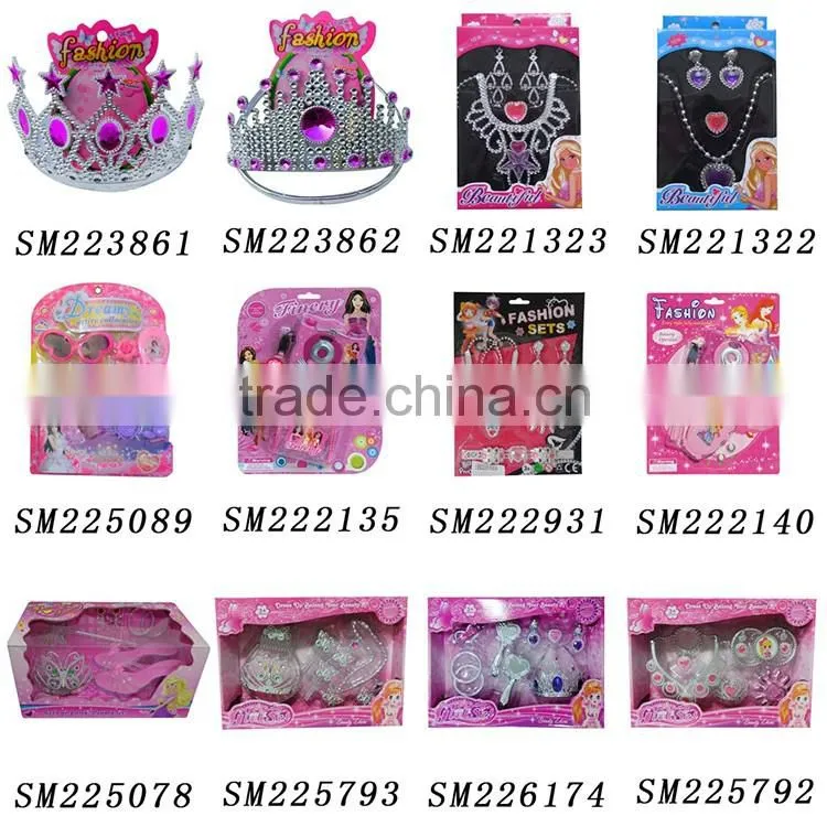 Hot crazy pink girls beauty set kids wholesale jewelry