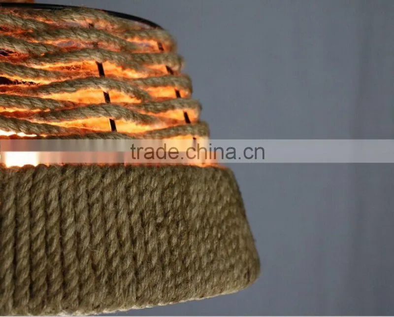 Hot model lee broom hemp rope bulb replica chandelier