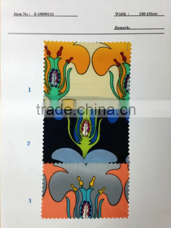 US$ 1/M up Chiffon Print Fabric Textile Stock Stocklot:G-14040111