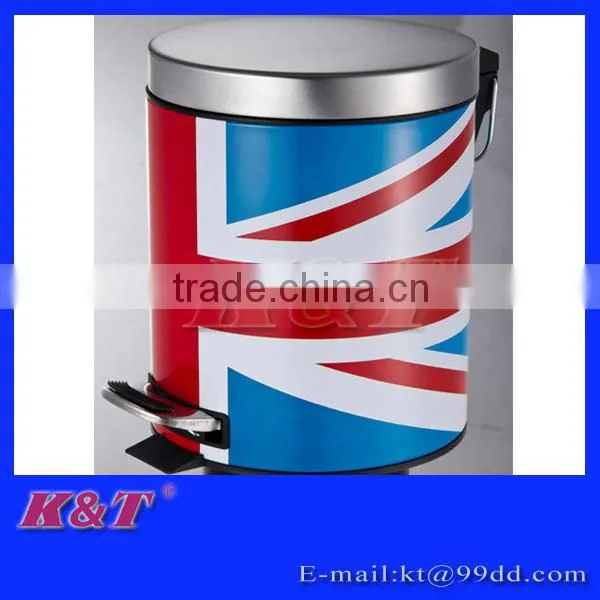 2015 12L fashion stainless steel garbage bin