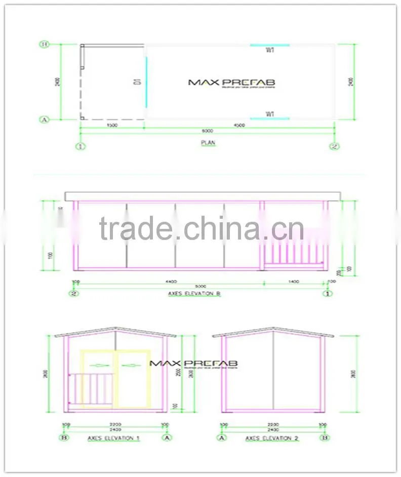 Light Steel Structure prefabricated ready made house with comfortable living