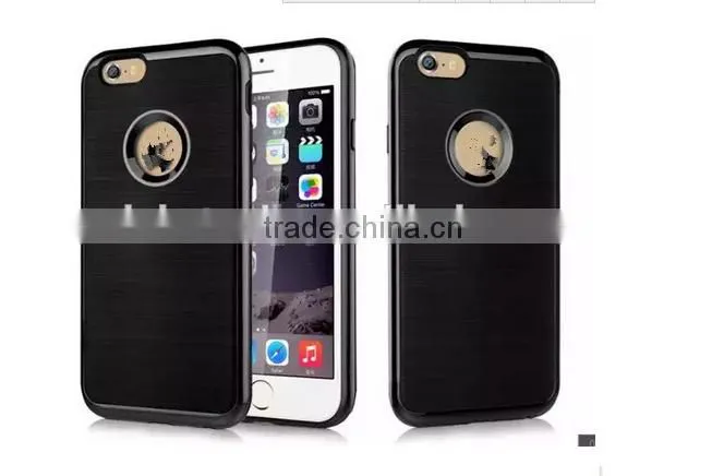 New Style Korea Motomo Cell Phone Case For Iphone6 6plus Brushed Metal Back Case Cover