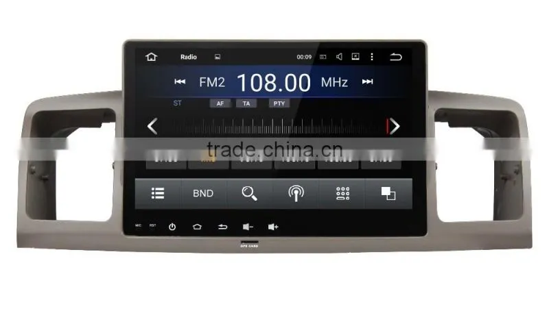 factory promotion quad core Android5.1.1 double din with 3G WIFI DVR Mirror link car dvd gps for 9" Toyota Universal 2010-2014