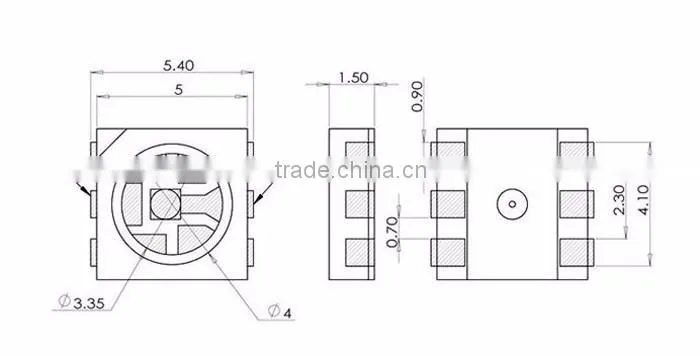 Water Disinfection High Efficiency 265 nm Germicidal UVC LED