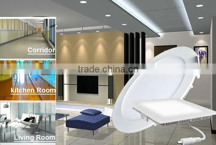 2015 Hottest high quality ultra-thin 6w Square led panel light,with 2 years warranty