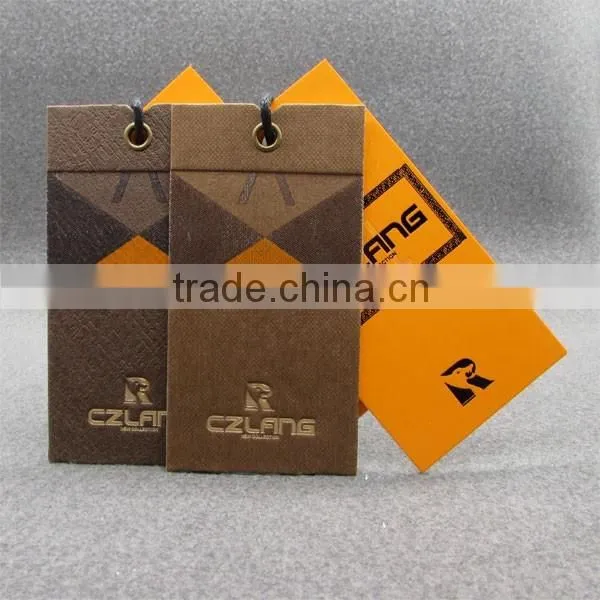 Orange Thick Paper Tags Paper Tag/ Hangtag in Shishi