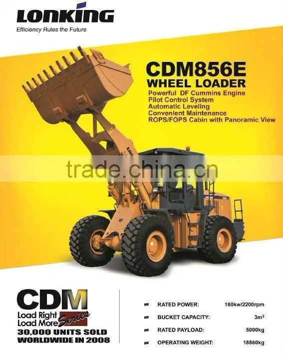 5T wheel loader Lonking CDM856E