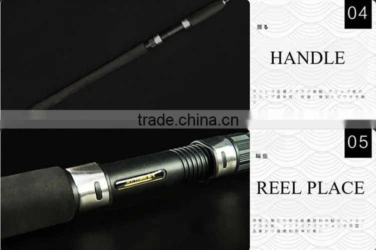 Spinning Solid Glass Fiber Fishing Pole Lure Fishing Rod 2 Sections