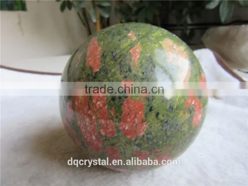 Customed charming unakite sphere ball for sale