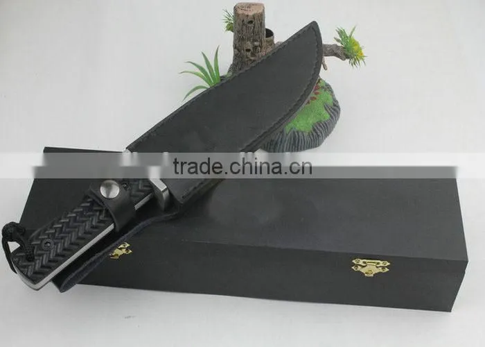 OEM G10 handle Combat Knife with sharpener stone