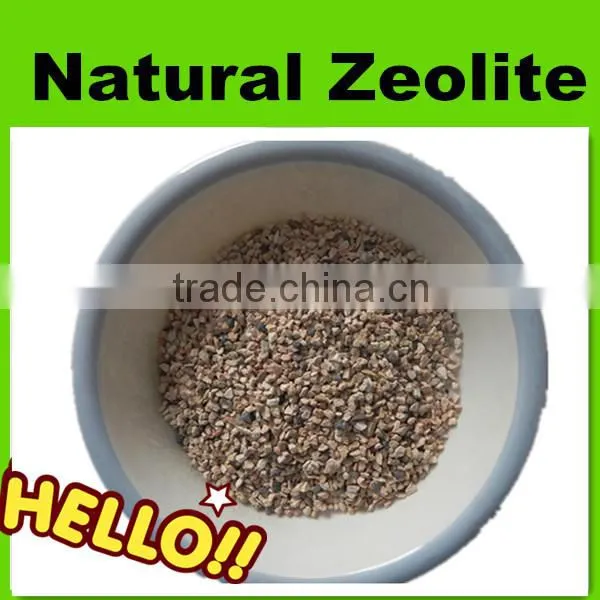 Natural zeolite granular for water treatment feed additives