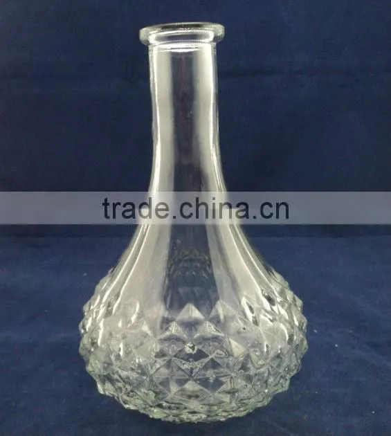 colored painting flower glass vase, decoration vase