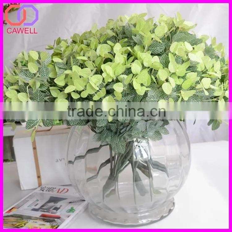 wholesale ornamental green eucalyptus plastic artificial foliage for flower arrangements