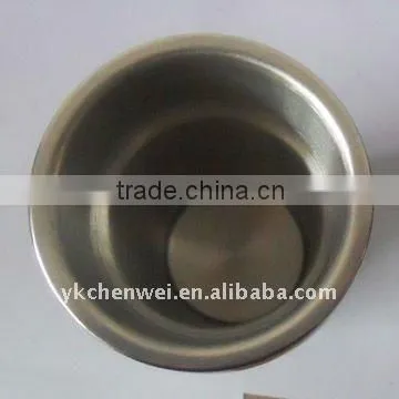 Double wall stainless steel travel tumbler