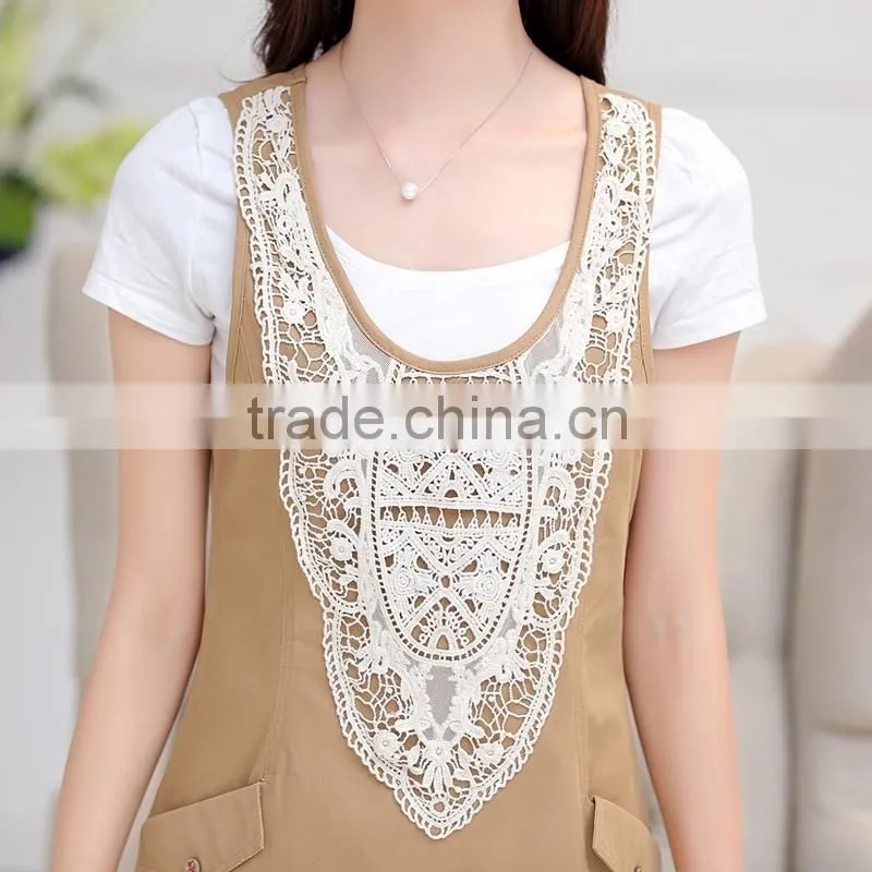 Sleeveless braces skirt