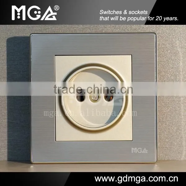 Metal 16A European standard socket