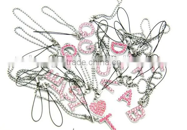 Newly Arrival Alphabet Mobile Phone Straps Wholesale